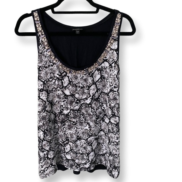 Express Embellished Tank Size L - Picture 1 of 5